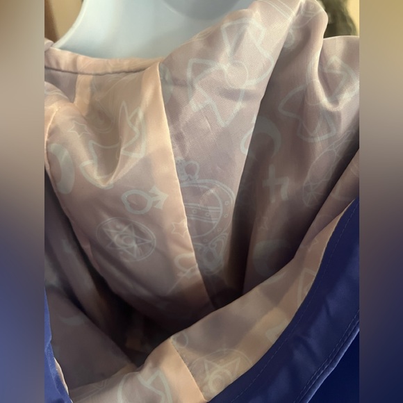Sailor Moon Crystal Two Tone Purple & Silver Zip-Up Windbreaker M - Picture 11 of 16